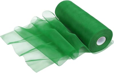 rol tule bruiloft, 30 cm x 91,4 m, tule lint, rollen tule band voor DIY tutu, rok, bruiloft tafelloper, decoratie (groen)