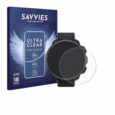 Savvies - Screenprotector voor Suunto Nautic S - Folie Beschermfolie transparant 18 Stuks