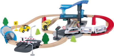 Playtive Houten Treinbaan City Expres - 51-delig - Vanaf 3 jaar - 3,5 m