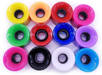 Skateboard Wielen - Longboard Wielen - Glad Rijden - Zachte Schokabsorptie - 60x45mm 78A - Diverse Kleuren