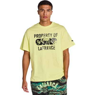 Puma La France T-shirts Heren - Geel - Maat S - Katoen Jersey