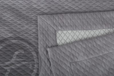White Cloudz Zomerdeken - Afmeting: 220 x 260 cm - Kleur: Licht Antraciet
