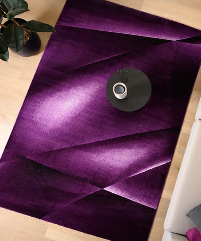 Abstract vloerkleed - Vision paars 80x150