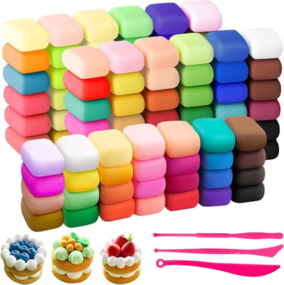 Kleurrijke Luchtgedroogde Klei Set voor Kinderen - Creatieve Knutselklei voor 3-8 Jaar - Zacht en Veilig Modelleermateriaal - Perfecte Cadeau voor Jongens en Meisjes