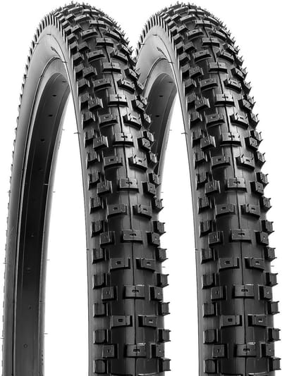24 inch Mountainbike Banden Set 2.30 Breed en Binnenbanden met Schrader Ventiel