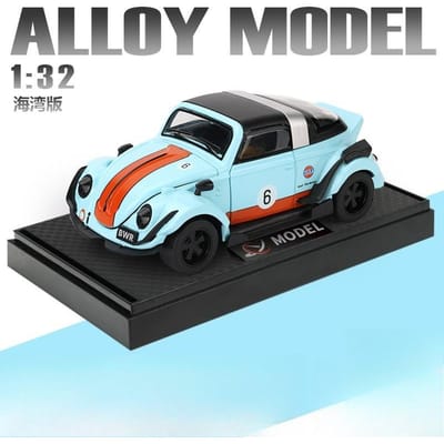 Zhongyuanxing 1:32 Modèle de Voiture de Sport en Alliage Simulation de Coquille de Scarabée Force de Rappel Son et Lumière Capote Amovible Voiture Jouet