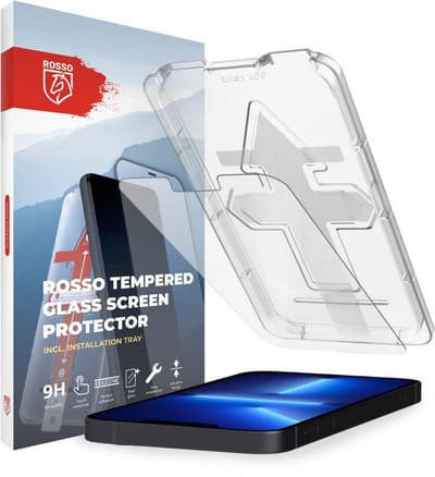 Rosso Screen Protector Geschikt voor Apple iPhone 13 Pro Max | Gehard Glas | Case Friendly | Met Installatietray | Eenvoudige montage
