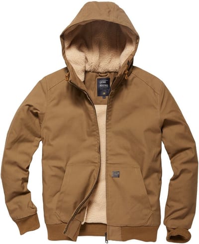 Vintage Industries Winterjas Datton Jacket Dark Tan