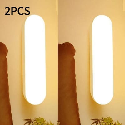 LED-inductielamp met bewegingssensor, kastlamp, draadloze LED-nachtlampjes, USB-oplaadbare traplamp, babyverzorgingslamp, slaapkamerlamp