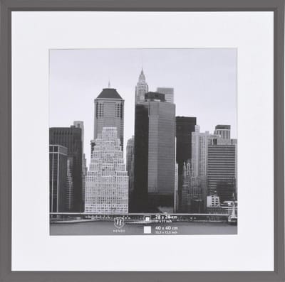 Fotolijst - Henzo - Metallica - Fotomaat 40x40 cm - Donkergrijs