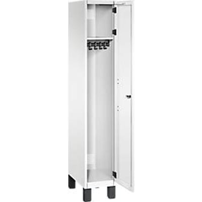 C+P Kast Cambio, 1 vak, op poten, B 300 x D 525 x H 1980 mm, verkeerswit