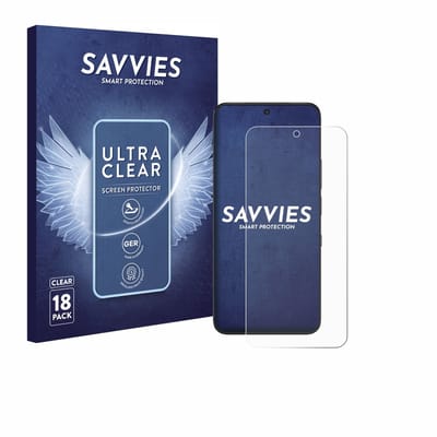 Savvies - Screenprotector voor TCL NXTPAPER 60 Ultra - Folie Beschermfolie transparant 18 Stuks