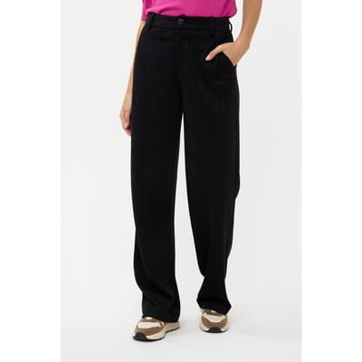 EsQualo Trousers Jacquard Stretch Black Maat: XS | Pantalons Outlet | Dames | Zwart