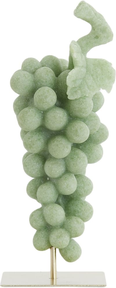 Light&living Ornament op voet 15x13x35 cm GRAPE groen+antiek brons