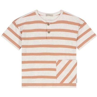 Sweet Petit baby T-shirt - Jongens - Oranje - Maat 68
