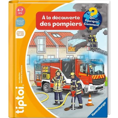 tiptoi, Interactief boek, Op ontdekking bij de brandweer, 4 jaar, 13099015, Ravensburger