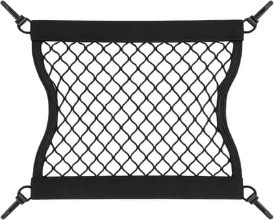 Bagagenet E-Bike & E-Scooter - Elastisch met 4 Haken - Fietsmand Net - Veiligheid voor Helmen en Accessoires - ShopVlot