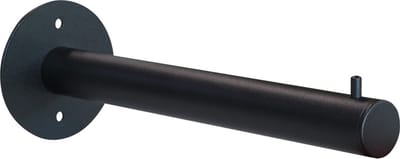Garderobestang met pin - Kapstok 30cm - Zwart