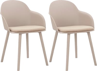 Seiko-Eetkamerstoel - 2 Pack - Beige