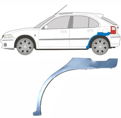 Reparatiepaneel achterspatbord voor Rover 25 200 MG ZR 1995-2005 / Links