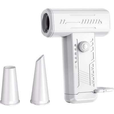 Persluchtstofzuiger, 3-versnellingen instelbaar 130000RPM elektrische turboblaasventilator met LED-licht,