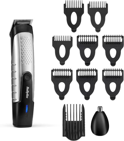 Draadloze Baardtrimmer - Grooming Set - Precisie Verzorging - Waterdicht Ontwerp - 80 Min Gebruik - Zwart