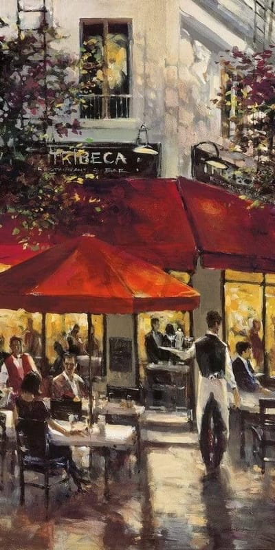 Kunstdruk Brent Heighton - Tribeca Bar 40x80cm