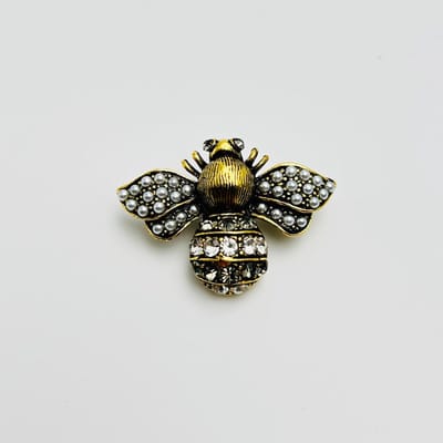 Bijenbroche - Elegante Broche met Kristallen | Twinolo