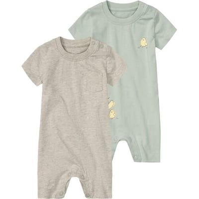 LUPILU 2 baby pyjama's (Mint/beige, 50)
