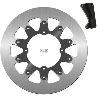 Set van combinatie van een solide zwevende schijfrem voor een motorfiets en montagebeugels. NG Brake Disc 749SPK13