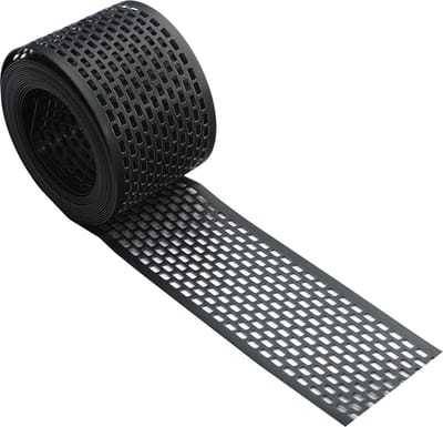 Ventilatieprofiel PVC zwart 80 mm | Rol 5m