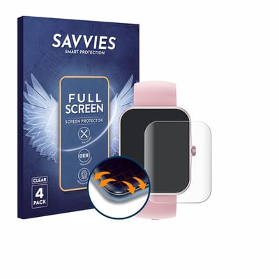 Savvies - Screenprotector voor Ucani S80K 1.83" - Folie Beschermfolie transparant volledig dekking 4 Stuks