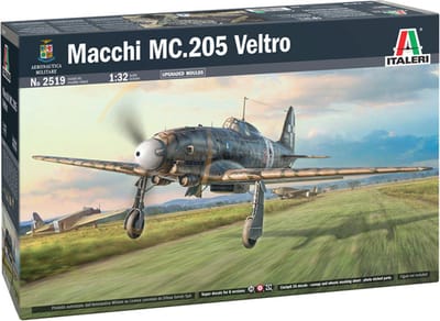 Italeri Modelbouwpakket Vliegtuigen - 2519 Macchi C.205 Veltro - Propeller Vliegtuig Plastic - 1:32 - Modelbouw