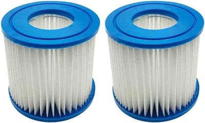 Filterpatroon Type D VII, Vervangingscartridge voor Intex en Bestway, Geschikt voor Spa en Zwembad, Set van 2