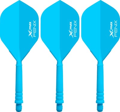 XQ Max Fenix Bar Flights Blue Standard - Dart Flights