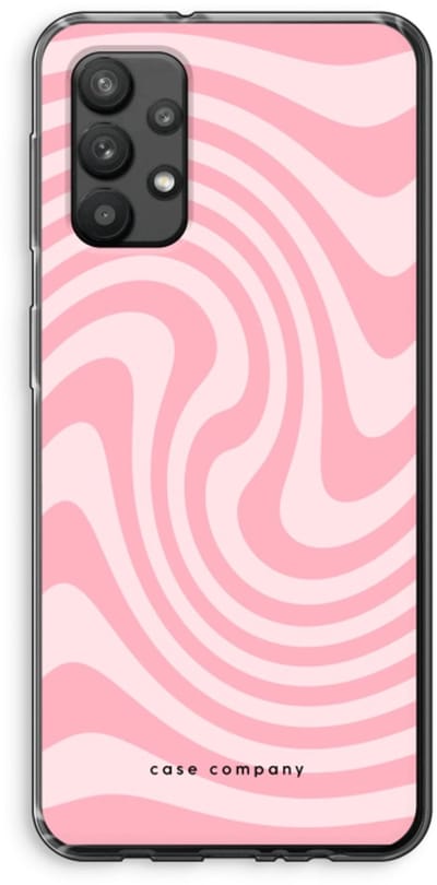 Case Company® - Hoesje geschikt voor Samsung Galaxy A32 4G hoesje - Swirl Roos - Soft Cover Telefoonhoesje - Bescherming aan alle Kanten en Schermrand