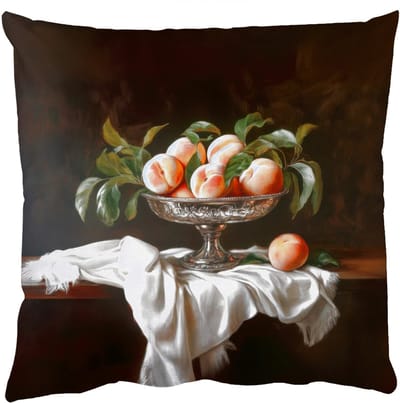 Sierkussens - Kussentjes Woonkamer - 50x50 cm - Stilleven - Perziken - Vintage
