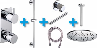 Wiesbaden Regendouche - Type 12 - Inbouw - Complete set - ø 30 cm