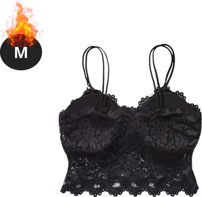 Bovista BH Zonder Beugel - Zonder Bandjes - Push-up Bh's - Comfort Beha - Comfortabel - Zwart - Maat M