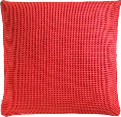 Heckettlane Kussensloop Wafel - Kussenhoes van 50x50 cm - 1 stuk - 100% Katoen - Rood