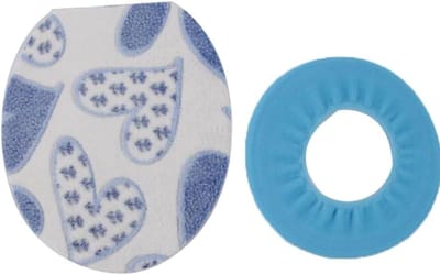 Toiletzitting Covers - Zachte Pluche - Comfort Verhogend - Flexibele Pasvorm - 50 x 50 cm - Grijs