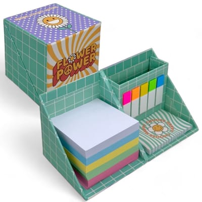Store_7 - Notitieblok - Kleurrijke notitieblaadjes - Creatieve bureauorganizer - 75 x 75 mm - Zelfklevende notities - 500 vellen - Geschikt voor ka...