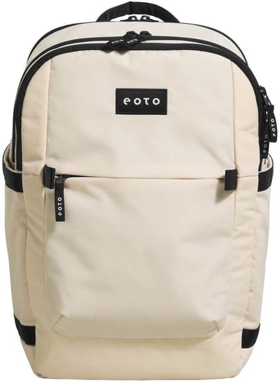 eoto schoolrugzak laptop rugzak met laptopvak Tidy22 Backpack 22L Creme - Beige crème