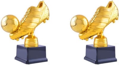 Voetbal Gouden Schoen Trofee - Speler Prijs - Sportprijzen Uitreiking - Gouden Schoen Design - 16 cm - Goud