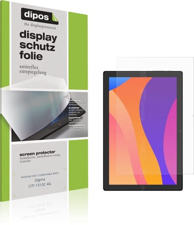 dipos – 2x Matte Beschermfolie geschikt voor Digma CITI 1313C 4G | Krasbestendige & antireflecterende Screenprotector Ultra-Thin