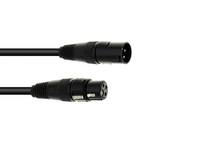 Eurolite DMX Kabel XLR 3pol 20m sw - DMX-kabel