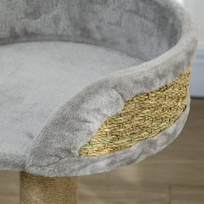 REDOM - Kattenkrabpaal - pluche - ligplateaus - 40L x 40B x 49H cm Gray