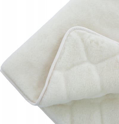 Wollen Deken 100% Wol Merino & Kameel Blend - OnceDoce® 450 g/m² Heerlijk Zacht Ademend en Warm – ALABASTER - Wasbaar - 140x200cm
