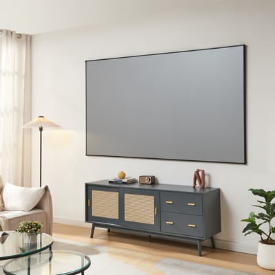Projectiescherm Väkhoga grijs 100 inch 224x127 cm [en.casa]