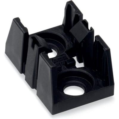 Wago 890-1622 2-Pool Distributie Montageplaat Zwart - 890-1622 [10 Stuks]